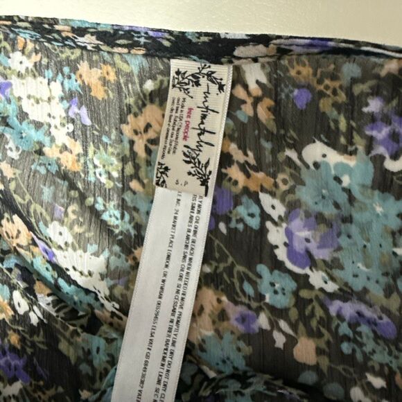 Free People Elsa Floral Sheer Bodysuit – Size S - Picture 6 of 7